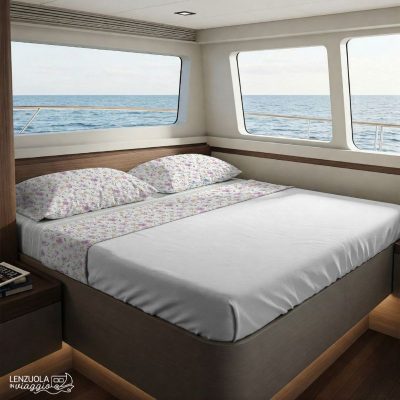 completo lenzuola barca primavera rosa