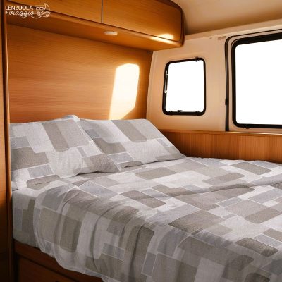completo lenzuola camper e barca brick beige